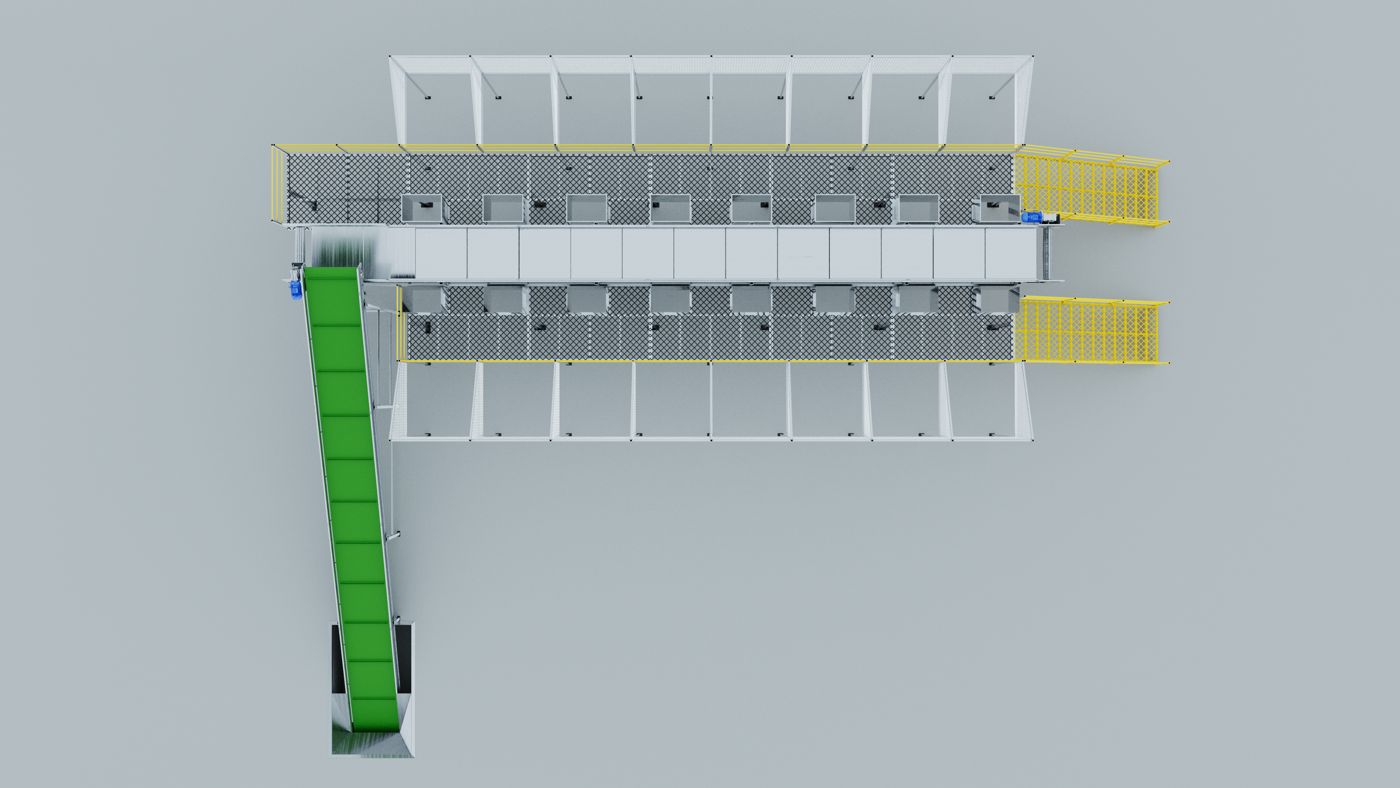 Sistema elevado de triagem, foto 13
